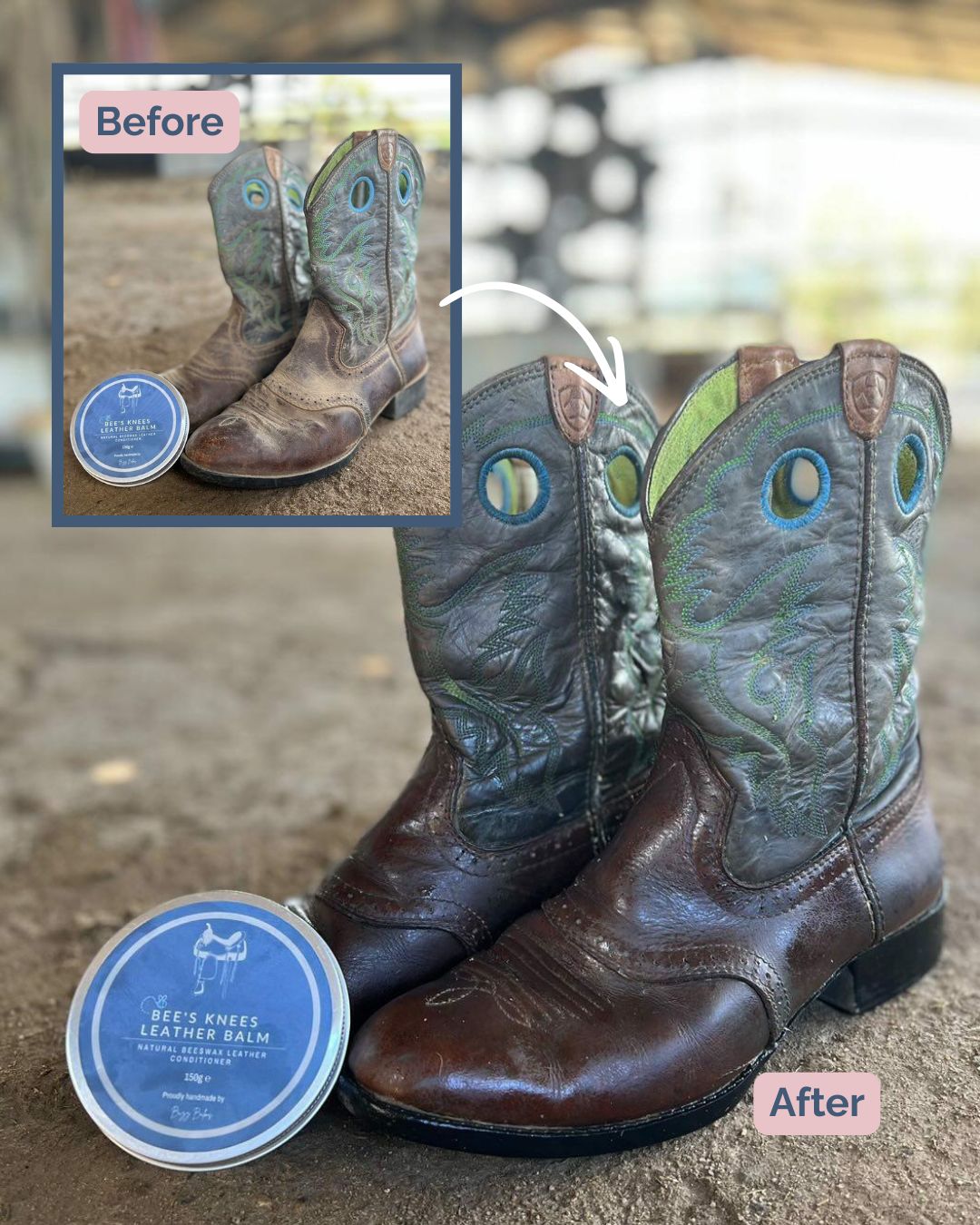 Bee's Knees Beeswax Leather Balm