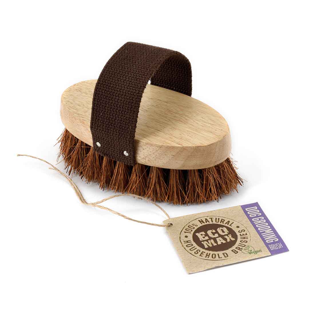 Stiff Bristle Coconut Grooming Brush